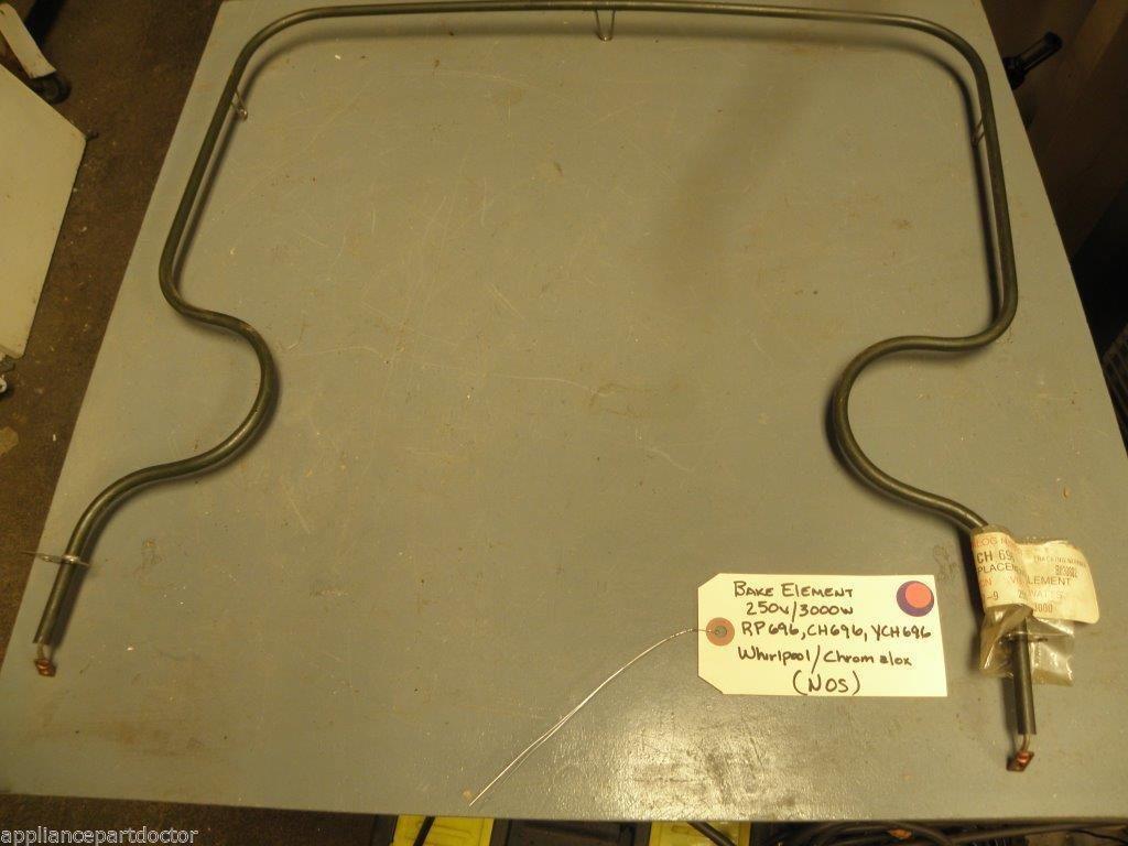 NOS Whirlpool Chromalox STOVE Bake Element TS696 RP696 453309 250V/3000W NOS Whirlpool Chromalox STOVE Bake Element TS696 RP696 453309 250V/3000W